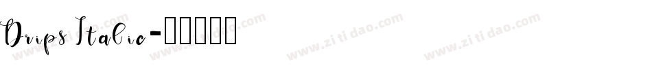 Drips Italic字体转换